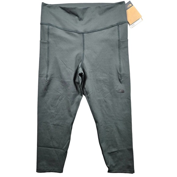 The North Face Motivation High Rise Crop Tights Womens 2XL Leggings Gray - Picture 1 of 10